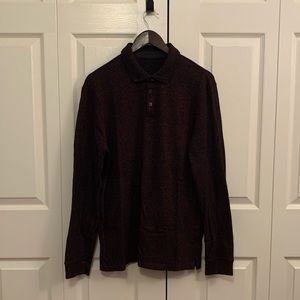Long Sleeve Knit Polo